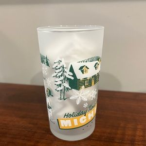 Vintage Inspired Holiday in Michigan Cocktail / Juice Glass